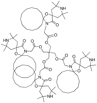 CAS#: 95008-91-6, 2,2,4,4-Tetramethyl-21-Oxo-7-Oxa-3,20-Diazadispiro[5.1.11.2]Heneicosane-20-Acetic Acid 2,2-Bis[[[(2,2,4,4-Tetramethyl-21-Oxo-7-Oxa-3,20-Diazadispiro[5.1.11.2]Heneicos-20-Yl)Acetyl]Oxy]Methyl]-1,3-Propanediylester