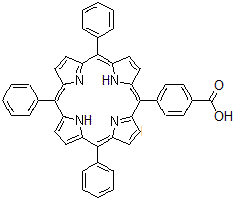 CAS#: 95051-10-8, 4-(10,15,20-Triphenyl-5-porphyrinyl)benzoic acid