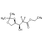 CAS 登录号：95058-93-8， 乙基2-脱氧-2,2-二氟-4,5-O-异亚丙基-D-苏式-戊酮酸酯