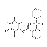 CAS 登录号：950603-27-7， 五氟苯基2-(4-吗啉基磺酰基)苯甲酸酯