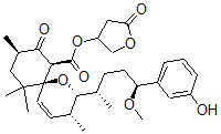 CAS#: 95069-53-7, (2R,6S,7S,9R)-2alpha-[(1S,4S)-4-(3-Hydroxyphenyl)-4-Methoxy-1-Methylbutyl]-3beta,9,11,11-Tetramethyl-8-Oxo-1-Oxaspiro[5.5]Undec-4-Ene-7-Carboxylic Acid (3R)-Tetrahydro-5-Oxofuran-3-Yl Ester