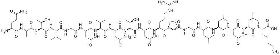 CAS 登录号：95237-86-8， L-谷氨酰胺酰-L-丙氨酰-L-苏氨酰-L-缬氨酰甘氨酰-L-alpha-天冬氨酰-L-缬氨酰-L-天冬氨酰胺酰-L-苏氨酰-L-alpha-天冬氨酰-L-精氨酰-L-脯氨酰甘氨酰-L-亮氨酰-L-亮氨酰-L-alpha-天冬氨酰-L-亮氨酰-L-赖氨酸