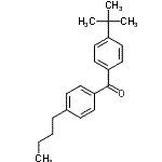 CAS 登录号：95282-55-6， (4-丁基苯基)[4-(2-甲基-2-丙基)苯基]甲酮