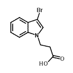 CAS#: 953721-14-7, 3-(3-Bromo-1H-indol-1-yl)propanoic acid