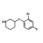 CAS#: 954225-29-7, 3-(2-Bromo-4-fluorophenoxy)piperidine