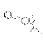 CAS#: 954239-25-9, Methyl 6-(benzyloxy)-1H-indazole-3-carboxylate