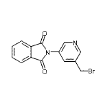 CAS 登录号：954240-66-5， 2-[5-(溴甲基)-3-吡啶基]-1H-异吲哚-1,3(2H)-二酮