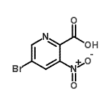 CAS#: 954240-89-2, 5-Bromo-3-nitro-2-pyridinecarboxylic acid