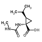 CAS#: 95474-37-6, (1S,2R)-2-Isopropyl-1-[(methylcarbamoyl)amino]cyclopropanecarboxylic acid