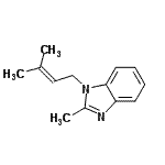 CAS 登录号：95481-04-2， 2-甲基-1-(3-甲基-2-丁烯-1-基)-1H-苯并咪唑