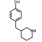 CAS#: 955315-07-8, 4-(3-Piperidinylmethyl)phenol