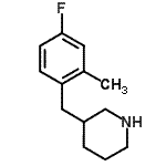 CAS#: 955315-13-6, 3-(4-Fluoro-2-methylbenzyl)piperidine