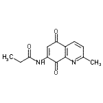 CAS 登录号：956281-00-8， N-(2-甲基-5,8-二氧代-5,8-二氢-7-喹啉基)丙酰胺