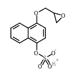 CAS 登录号：95648-12-7， 钾4-(2-环氧乙烷基甲氧基)-1-萘基硫酸盐