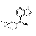 CAS#: 956485-62-4, 2-Methyl-2-propanyl methyl(1H-pyrrolo[2,3-b]pyridin-4-yl)carbamate