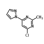 CAS#: 957035-38-0, 4-Chloro-2-methyl-6-(1H-pyrazol-1-yl)pyrimidine
