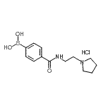 CAS#: 957060-70-7, (4-{[2-(1-Pyrrolidinyl)ethyl]carbamoyl}phenyl)boronic acid hydrochloride (1:1)