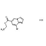 CAS#: 957062-60-1, Ethyl 8-bromoimidazo[1,2-a]pyridine-6-carboxylate hydrochloride (1:1)