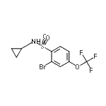 CAS#: 957062-79-2, 2-Bromo-N-cyclopropyl-4-(trifluoromethoxy)benzenesulfonamide