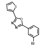 CAS 登录号：957065-93-9， 2-(3-溴苯基)-5-(2-噻吩基)-1,3,4-恶二唑
