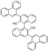 CAS 登录号：957111-25-0， 3,3'-二(9-菲基)-1,1'-联萘-2,2'-二醇