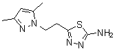 CAS#: 957484-31-0, 5-[2-(3,5-Dimethyl-1H-pyrazol-1-yl)ethyl]-1,3,4-thiadiazol-2-amine