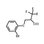 CAS#: 958452-13-6, 3-[(2-Bromophenyl)sulfanyl]-1,1,1-trifluoro-2-propanol