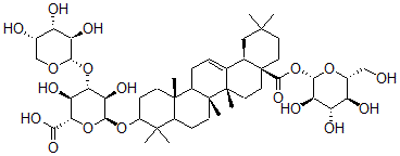 CAS 登录号：95851-41-5， 地肤子皂苷 II