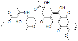CAS#: 95897-98-6, N-(1-Carboethoxylpropen-2-Yl)Daunorubicin