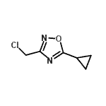 CAS#: 959237-80-0, 3-(Chloromethyl)-5-cyclopropyl-1,2,4-oxadiazole