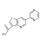 CAS#: 959245-32-0, 6-(2-Pyrazinyl)thieno[3,2-b]pyridine-3-carboxylic acid