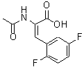 CAS 登录号：959246-37-8， (2E)-2-乙酰氨基-3-(2,5-二氟苯基)丙烯酸