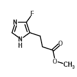 CAS#: 959293-10-8, Methyl 3-(4-fluoro-1H-imidazol-5-yl)propanoate