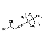 CAS#: 959313-55-4, 5-[Dimethyl(2-methyl-2-propanyl)silyl]-4-pentyn-2-ol