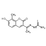 CAS#: 959985-67-2, (2E)-2-[1-(7-Hydroxy-8-methyl-2-oxo-2H-chromen-3-yl)ethylidene]hydrazinecarbothioamide