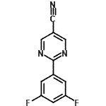 CAS#: 960198-64-5, 2-(3,5-Difluorophenyl)-5-pyrimidinecarbonitrile