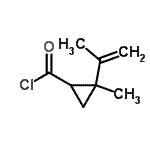 CAS#: 96043-39-9, 2-Isopropenyl-2-methylcyclopropanecarbonyl chloride
