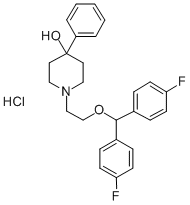 CAS#: 96122-79-1, 1-(2-(Bis(4-Fluorophenyl)Methoxy)Ethyl)-4-Phenyl-4-Piperidinol Hydrochloride