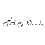 CAS#: 96179-45-2, 4-Phenylbutanoic acid - 3-hydroxy-N-phenyl-2-naphthamide (1:1)