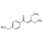CAS#: 96185-17-0, 1-(4-Ethylphenyl)-3,3-bis(methylsulfanyl)-2-propen-1-one