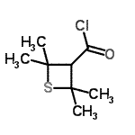 CAS#: 96188-24-8, 2,2,4,4-Tetramethyl-3-thietanecarbonyl chloride