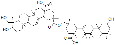 CAS#: 96253-65-5, (+)-3beta,24-Dihydroxyoleana-12-Ene-28,29-Dioic Acid 29-(3beta-Hydroxy-28-Hydroxy-28-Oxooleana-12-Ene-29-Yl) Ester