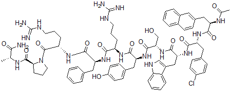 CAS#: 96394-82-0, 1-Acetylnaphthyl-2-(4-chlorophenylalanyl)-3-tryptophyl-6-arginyl-7-phenylalanyl-10-alaninamide-LHRH