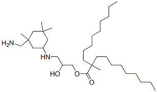 CAS#: 96507-74-3, 3-[[3-(Aminomethyl)-3,5,5-Trimethylcyclohexyl]Amino]-2-Hydroxypropyl 2-Methyl-2-Nonylundecanoate