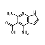 CAS#: 96740-67-9, 4-Amino-6-methyl-1H-pyrazolo[3,4-b]pyridine-5-carboxylic acid