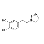 CAS#: 96826-14-1, 4-[2-(4,5-Dihydro-1H-imidazol-1-yl)ethyl]-1,2-benzenediol