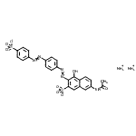 CAS 登录号：96846-68-3， 二铵7-乙酰氨基-4-羟基-3-[4-(4-磺酸苯基)偶氮苯基]偶氮-萘-2-磺酸酯