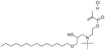 CAS#: 97043-70-4, 2-[(1,1-Dimethylethyl)[2-Hydroxy-3-(Tetradecyloxy)Propyl]Amino]Ethyl Methacrylate Hydrochloride