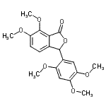 CAS#: 97081-05-5, 6,7-Dimethoxy-3-(2,4,5-trimethoxyphenyl)-2-benzofuran-1(3H)-one