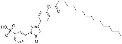 CAS#: 97158-36-6, M-[4,5-Dihydro-5-Oxo-3-[4-[(1-Oxohexadecyl)Amino]Phenyl]-1H-Pyrazol-1-Yl]Benzenesulphonic Acid
